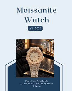 Montre mécanique de luxe en acier inoxydable avec moissanite, bracelet 20 mm, cadran rond 41 mm, bijoux de mode - Product Image 1