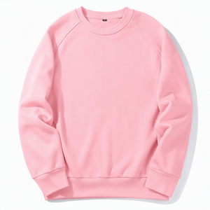 <b>Men's</b> <b>Red</b> Cotton Crew Neck Sweatshirt Raglan Sleeve Regular Fit Casual Pullover Knitted Solid Color Autumn Wear - Product Image 5