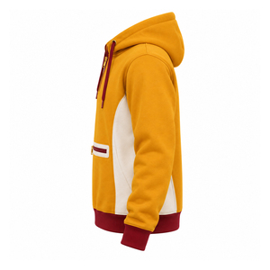 BFIT Premium Quarter Zip <b>Fleece</b> <b>Hoodie</b> with Contrast Side Panels and Zipper Pocket - Product Image 3