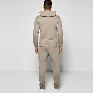 Nuevo Diseño Moderno, Personaliza tu Propio Logotipo, Chándal de Invierno para Hombre, Talla Grande, con Capucha, 100% Algodón, con Sudadera, Muy Cálido, Estilo Desgastado - Product Image 2