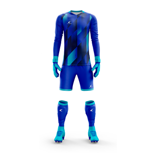 Maillot de football Sublimation ensembles d'uniformes de gardien de but maillot de football Shorts gants de gardien de but broderie 3D - Product Image 2