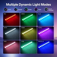 U`King 9LED Projecteurs Muraux DMX Télécommandés 9x8W RGBW Barre Lumineuse LED pour Scène, DJ, Mariage, Fête