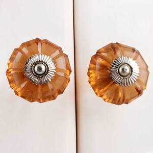 Modern Single Hole Glass Knob Cartoon Drawer and Door Handle for Wardrobe <b>Shoe</b> Bottle Lid Cabinet Cabinet Drawers Handle - Product Image 1