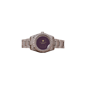 Luxury Fashion Simple Moissanite Round Shape Cut Diamond Men's <b>Watch</b> Stainless Steel <b>Case</b> Quartz Movement 10 Bar Water - Product Image 1