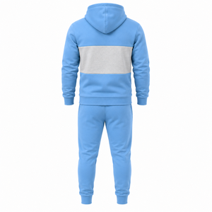 Wholesale <b>Boys</b> Heavyweight Hooded Athletic Tracksuit Two Piece Set Custom Printed Logo Zip Jacket Jogger Pants Breathable - Product Image 3