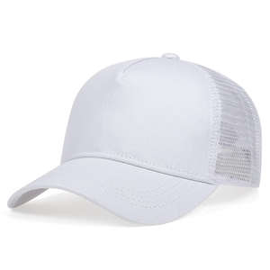 Casquette de sport en coton à 5 panneaux avec logo personnalisé, respirante et en maille, vente en gros - Product Image 2