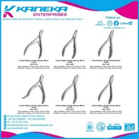 Pince à cuticules professionnelle russe 7 mm à mâchoires pleines en acier inoxydable – Fourniture en gros pour salons de beauté