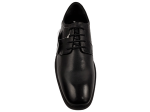 Zapatos Oxford de Vestir para Hombre, Negros, de Cuero Genuino, con Cordones, Transpirables, con Logotipo en Relieve, Suela de Goma Antideslizante, para Todas las Temporadas, para Oficina - Product Image 3