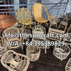 Factory Price Antique Style Rattan Doll Cabinet for Kids Wholesale Handmade <b>Miniature</b> Wardrobe Kids Toy Storage - Product Image 6