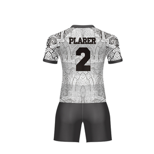 ชุดเสื้อฟุตบอลแบบกำหนดเองสำหรับผู้ชาย แขนสั้น พิมพ์ลายแบบ Sublimation ผ้า Spandex/Polyester ระบายอากาศได้ดี ชุดกีฬาสำหรับทุกฤดูกาล ผู้ใหญ่ แบบสวมด้านหน้า - Product Image 3
