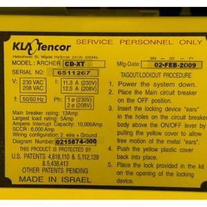 เครื่องวัด KLA Tencor Spectra CD XT OCD - อุปกรณ์และอะไหล่เซมิคอนดักเตอร์ระดับโลกที่เชื่อถือได้ - Product Image 3