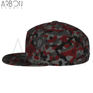 Wholesale Rate For Streetwear Fully Customized Made <b>Comfortable</b> With Best Price Red & Grey Urban 5 Panel Caps For Unisex Wear - Product Image 2