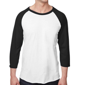 Camisetas de Manga Larga Raglán para Hombre, Diseño Personalizado, Algodón Grueso, Cuello Redondo, Color Heather Premium, OEM - Product Image 3