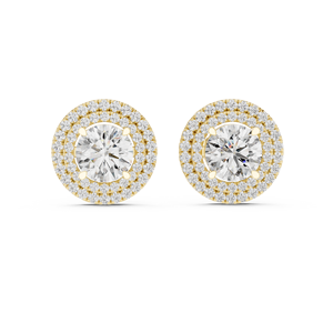 My Sunshine CVD LAB GROWN Pendientes de ORO de 10K Pendientes de Mujer de Plata de Ley 925 de Oro Rosa - Product Image 5