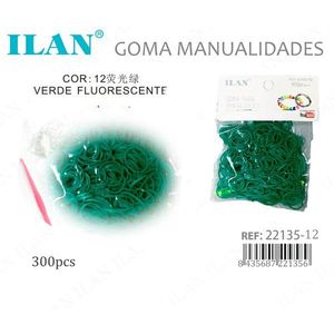Elastici fluorescenti verdi ILAN, 300 pezzi, per progetti fai da te e artigianali - Product Image 3