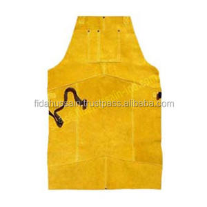 ผ้ากันเปื้อนงานเชื่อมผ้ากันเปื้อนหนังแบบหนาผ้ากันเปื้อนสำหรับ2024งานเชื่อมหนังผ้ากันเปื้อนกันความร้อนทนไฟ - Product Image 6