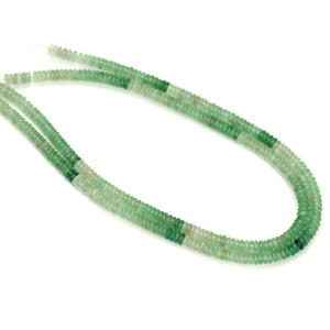 Perles plates rondes en quartz vert naturel |   Vente en gros de mèches de 15 pouces | Perles de pierres précieuses lisses | Fournitures pour la fabrication de bijoux - Product Image 4