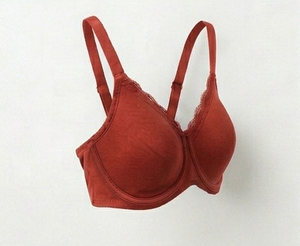Soutien-gorge sans armatures rouge sans coutures pour femme, bonnet complet, bretelles réglables, dos en Y, maintien quotidien, lavable en machine - Product Image 3