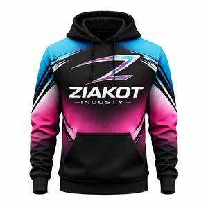 Impresión personalizada cosido personalizado negro blanco 3D bandera americana y ciervos caza deportes pulóver Sudadera con capucha - Product Image 1