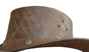 Sombreros Fedora Personalizados Más Vendidos de Cuero Genuino de Vaca con Ala Ancha Estilo Vaquero Unisex para Verano, Deportes, Viajes al Aire Libre Keven Impex KI-2509 - Product Image 2