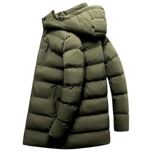 Chaqueta Larga Acolchada para Hombre, Abrigo de Invierno Impermeable, Parka de Esquí Gruesa y Aislada, con Capucha Desmontable, Cortavientos y Cálida para la Nieve - Product Image 2