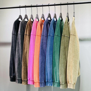 Camisetas Urbanas de Estilo Lavado Ácido, Suministro del Fabricante, 100% Algodón Lavado Premium, Corte Regular, Ropa Urbana Vintage, Etiqueta Personalizada - Product Image 3