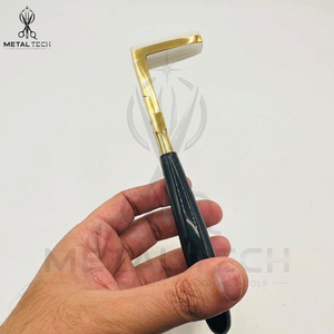 Gold <b>Titanium</b> Hair Extension Tape Press Pliers, <b>Black</b> Dip Coated Grip, White Silicone Jaws, Professional Sealing Tools - Product Image 5