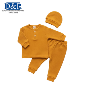 Conjunto de Pijamas para Bebé Personalizados OEM Malasia, Mezcla de Poliéster/Algodón, Diseño Floral Primaveral, Ropa de Dormir Transpirable, Top Ventas, Pijamas para Niños al por Mayor - Product Image 5