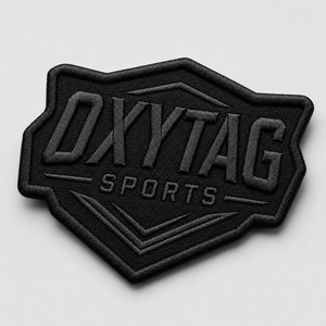 Oxytag Sports Embroidery Patch Sew-On Irregular Shape <b>Black</b> Nonwoven Felt <b>Cloth</b> Decorative Badge Wholesale Rate OEM Custom - Product Image 4