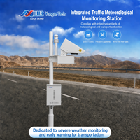 Système d'observation de la visibilité automatique sur autoroute, surveillance en temps réel, capteur de pluie et de brouillard