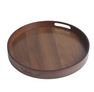 Plateau de service en bois pour collations, fruits secs et noix, avec compartiments, pour présentation et rangement, vente en gros - Product Image 1