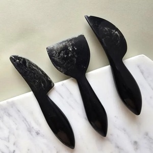 Amazing Design Beautiful Design Resin Handle Durable Dishwasher <b>Safe</b> Food <b>Safe</b> Cheese Knives Set of Three New Production - Product Image 2