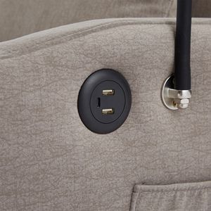 Divano Letto Convertibile da 142 cm con Tre Porte USB, Due Tasche Laterali e Due Supporti Girevoli a 360 Gradi per Telefono - Product Image 2