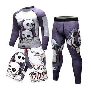 ชุดเสื้อและกางเกงรัดรูปแขนยาว UPF50 แห้งเร็ว สำหรับฝึกซ้อม BJJ ยิวยิตสู - Product Image 3
