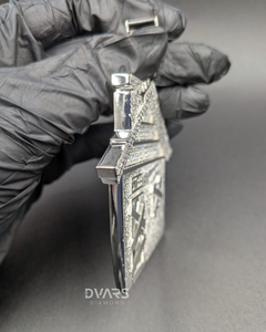 Colgante de Plata 925 con Moissanita Iced Out, Estilo Hip Hop Trap House, Hecho a Medida para Hombre, Moda Urbana - Product Image 3