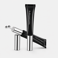 Tube de massage pour crème contour des yeux en plastique PE D19 de 10 ml, personnalisable, avec bille roulante, vente en gros