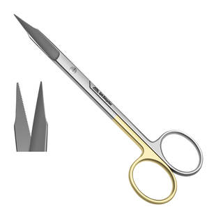 Micro tijeras Goldman Fox de 5 pulgadas para recorte de goma Dental, tijeras de Cirugía de ortodoncia Manual, súper corte para sutura - Product Image 1