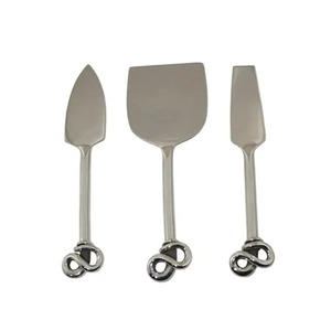 Juego de cuchillos para queso de acero inoxidable con mango retorcido, herramientas duraderas de metal para queso, para suministros de hoteles y restaurantes - Product Image 6
