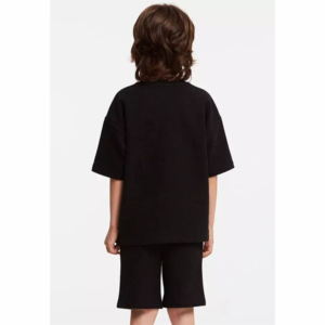 High Quality 2-Piece Summer Clothing Set Custom Logo New Wholesale Kids T-<b>Shirt</b> Shorts Sets <b>Waffle</b> Embroidery Made Cotton - Product Image 2