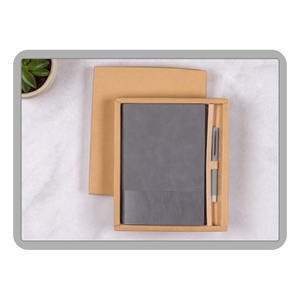 A5 PU Leather Embossed Personalized Business <b>Notebook</b> <b>Diary</b> Metal Pen Corporate Promotional Gift Set Customized Color - Product Image 3