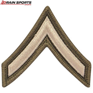 Écussons de grade uniforme brodés sur mesure couleur personnalisée, nouveau style - Product Image 1