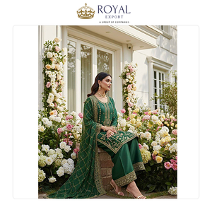 คอลเลคชั่นชุดชาราร่างานแต่งงานผ้าไหมแท้คุณภาพดีที่สุด ดีไซน์ทันสมัย สวยงาม พร้อมงานปักเลื่อมหนัก - Product Image 5