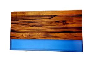 Planche à découper moderne en bois et résine de cuisine hautement polie Matériau écologique Planche à fromage multifonctionnelle de dernière Offre Spéciale - Product Image 3