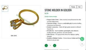 Golden Stone Holder Jewelry <b>Tool</b> Gemstone Diamond Holder Goldsmith Jewelry Making <b>Tool</b> Hand <b>Tool</b> Item No GS-219 - Product Image 3