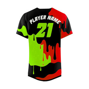 เสื้อเบสบอลสีทึบและลายปักโลโก้ - Product Image 2