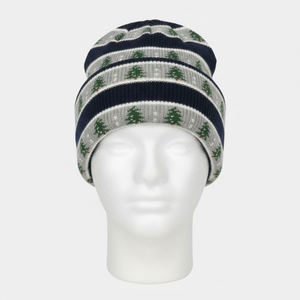 Gorro de Punto Personalizado de Algodón y Acrílico con Logotipo, Gorro de Invierno Cálido y Moderno, Fabricación OEM ODM, Jacquard 2026 - Product Image 2