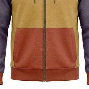 Wholesale Men Zipper <b>Hoodies</b> With Comfortable Full Zip Front Kangaroo Ribbed Cuffs Soft Fleece Fabric Custom Apparel - Product Image 6