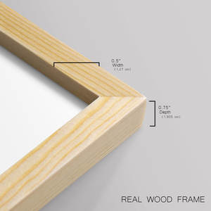 Décor d'art mural élégant en bois massif raphia palmier II encadré - Product Image 3