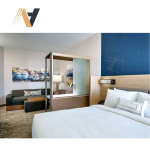 Ensemble de meubles de chambre d'hôtel modulaire à base de projets pour la rénovation et la mise en œuvre de chambres d'hôtes commerciales, programmes Home2 Suites - Product Image 1