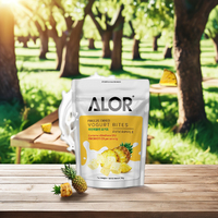 Halal 100% Gevriesdroogde Ananas Zoete Bevroren Fd Gedroogd Fruit Kant-En-Klare Voorraden Van Natuurlijke Producten